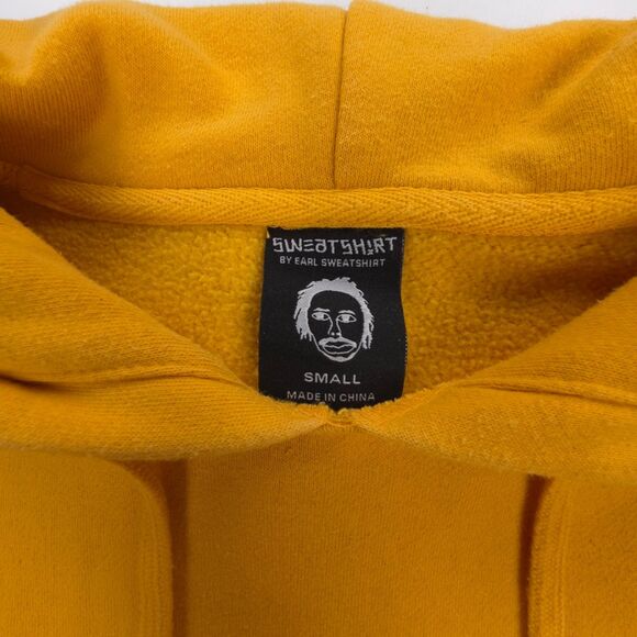 SWEATSHIRT by Earl Sweatshirt premium Gold Hoodie Streetwear Athleisure Y2k 90s - Picture 2 of 7